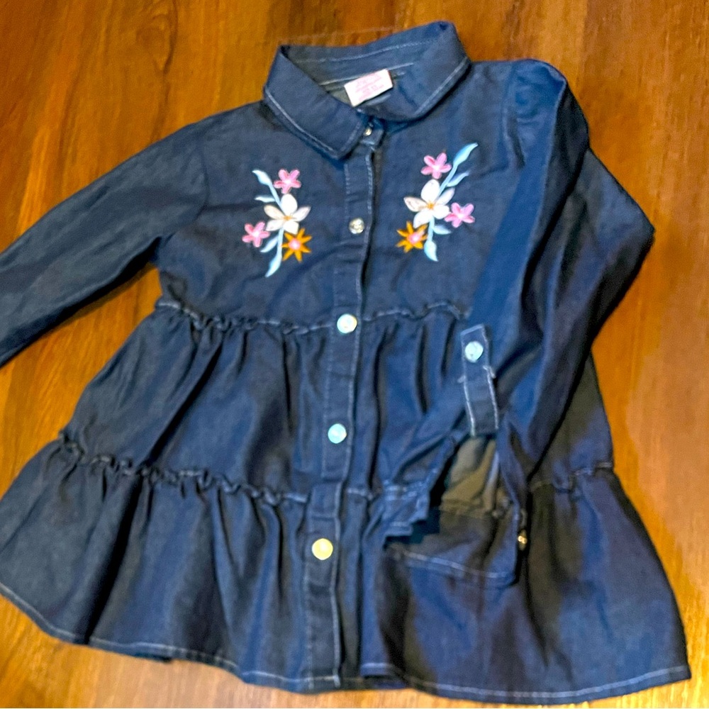 Girls denim button shirt 6X